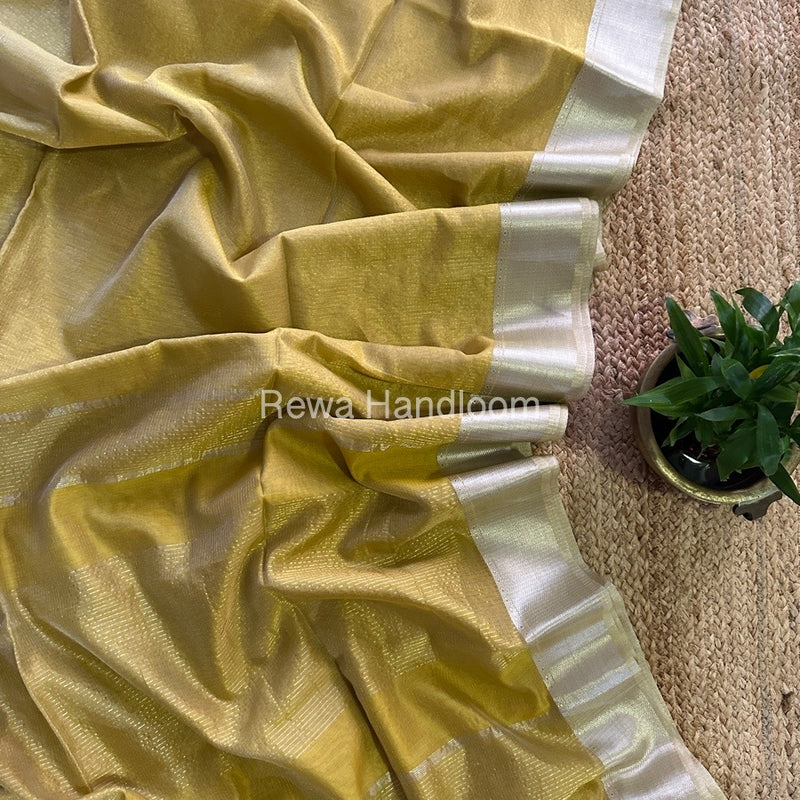 Exclusive Maheswari  Silver Tissue Saree