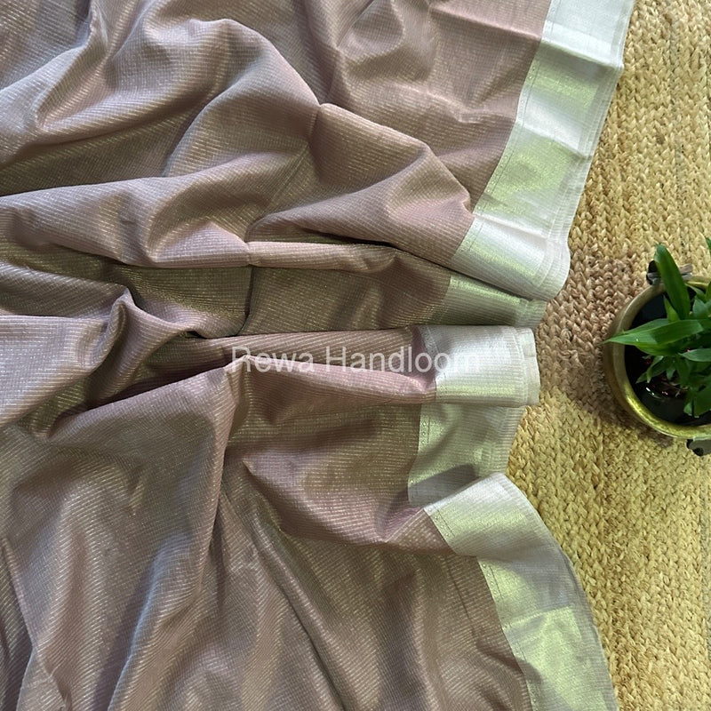 Exclusive Maheswari Silver Tissue Saree