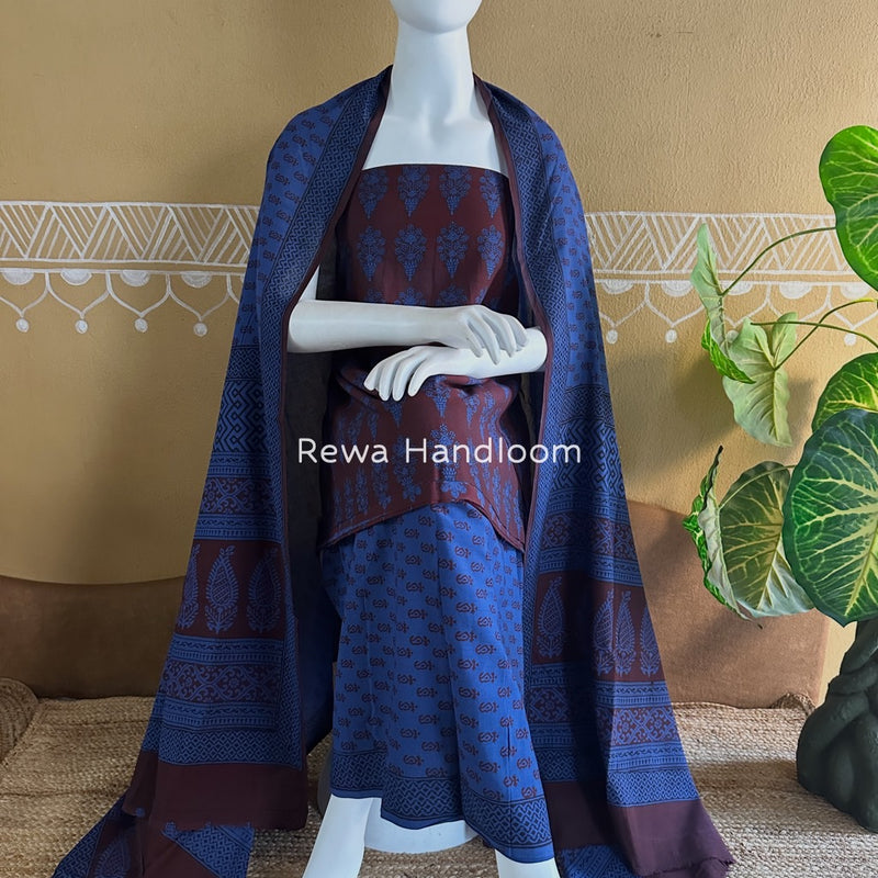  Bagh Print Cotton Suit