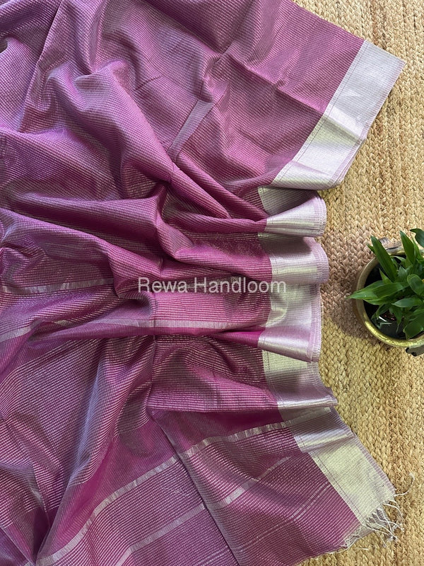 Exclusive Maheswari Silver Tissue Saree