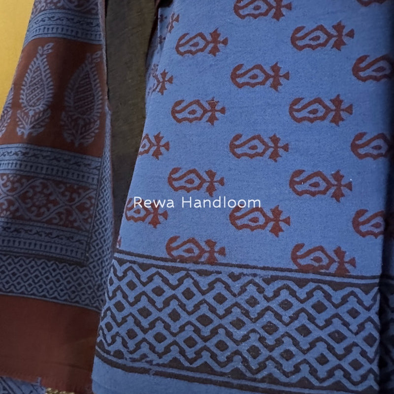  Bagh Print Cotton Suit