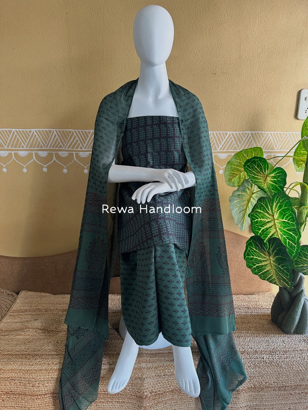 Bagh Print Cotton Suit 