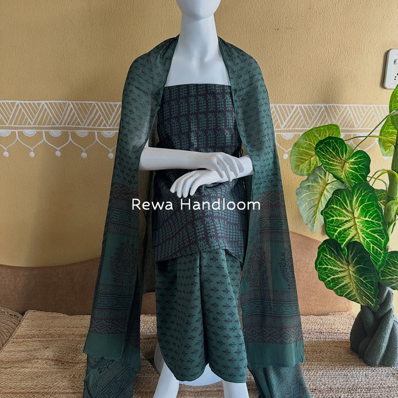 Bagh Print Cotton Suit 