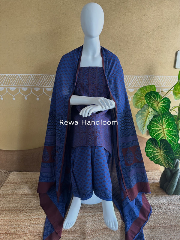 Bagh Print Cotton Suit 
