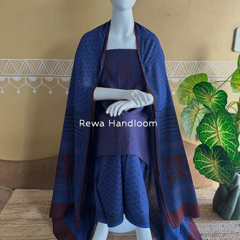 Bagh Print Cotton Suit 