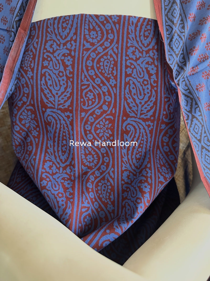 Blue Bagh Print Cotton Suit BGCSJ0125