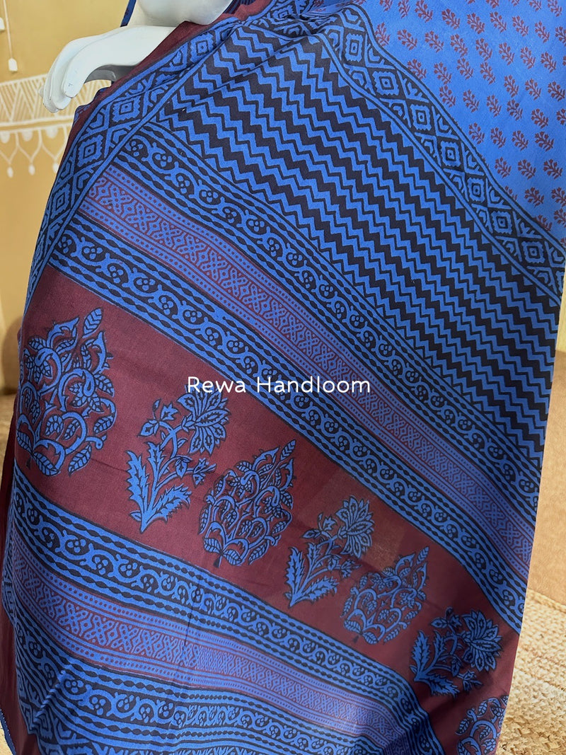 Blue Bagh Print Cotton Suit BGCSJ0125