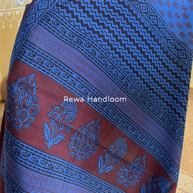 Blue Bagh Print Cotton Suit BGCSJ0125