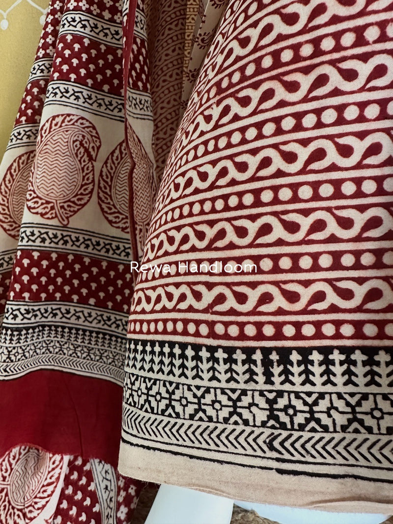 Bagh Print Cotton Suit 