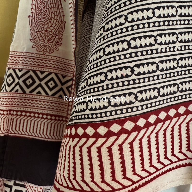 Bagh Print Cotton Suit