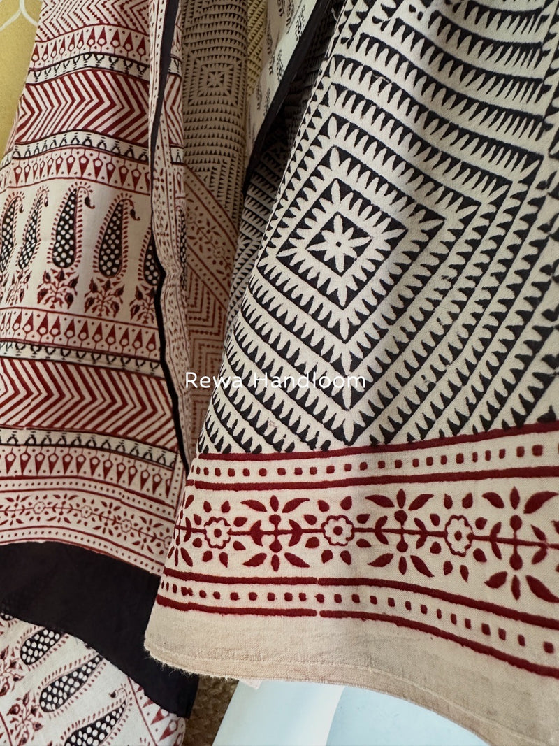 Bagh Print Cotton Suit