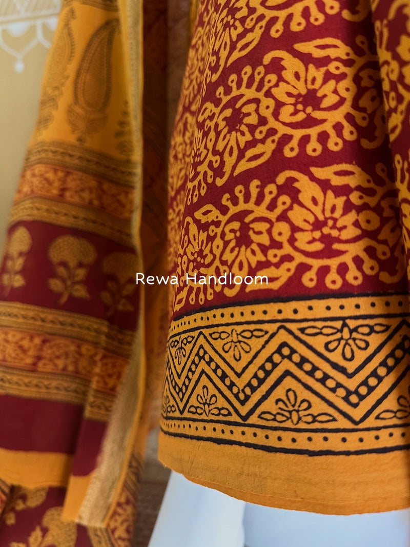 Bagh Print Cotton Suit 