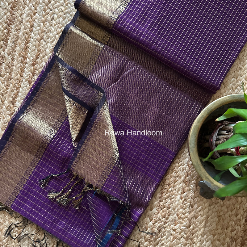 Maheshwari Zari Checks Saree