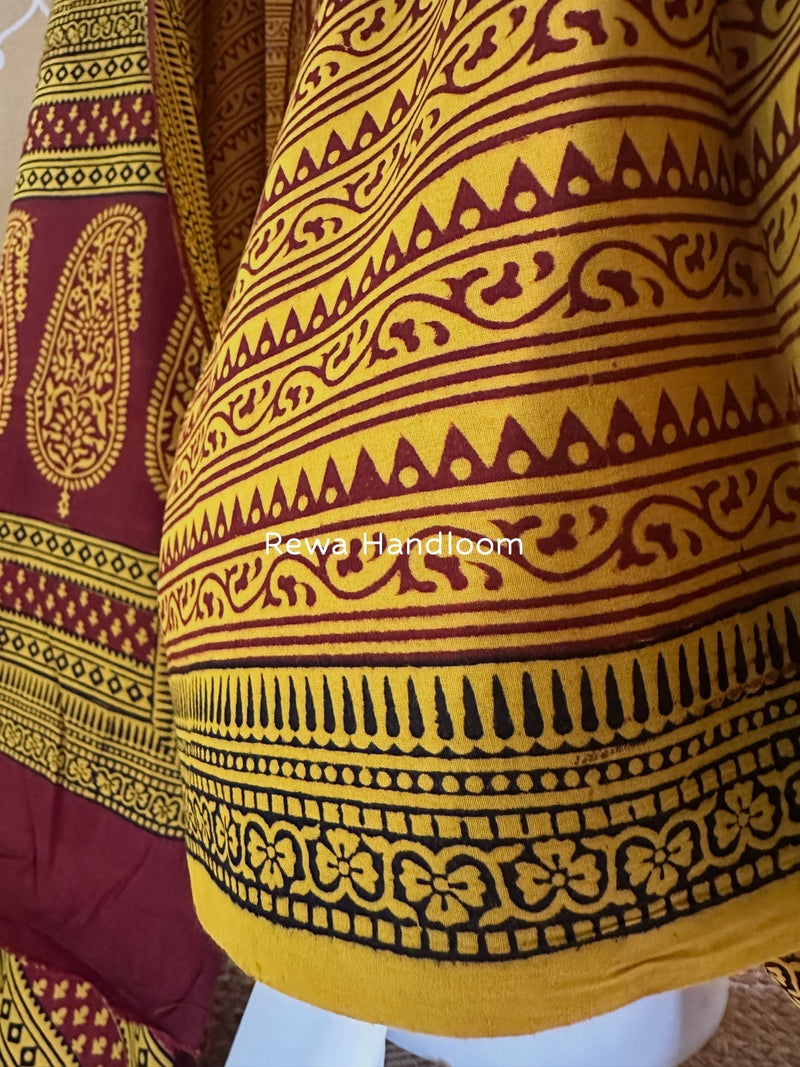Bagh Print Cotton Suit 