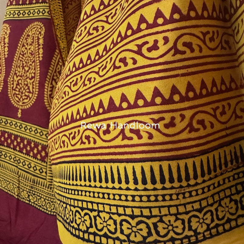 Bagh Print Cotton Suit 