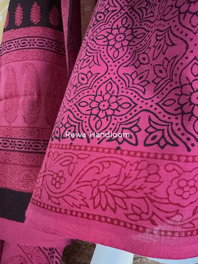 Bagh Print Cotton Suit 
