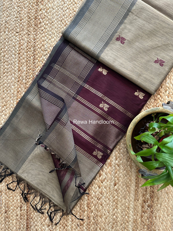 Maheshwari Resham Thread Butti Saree