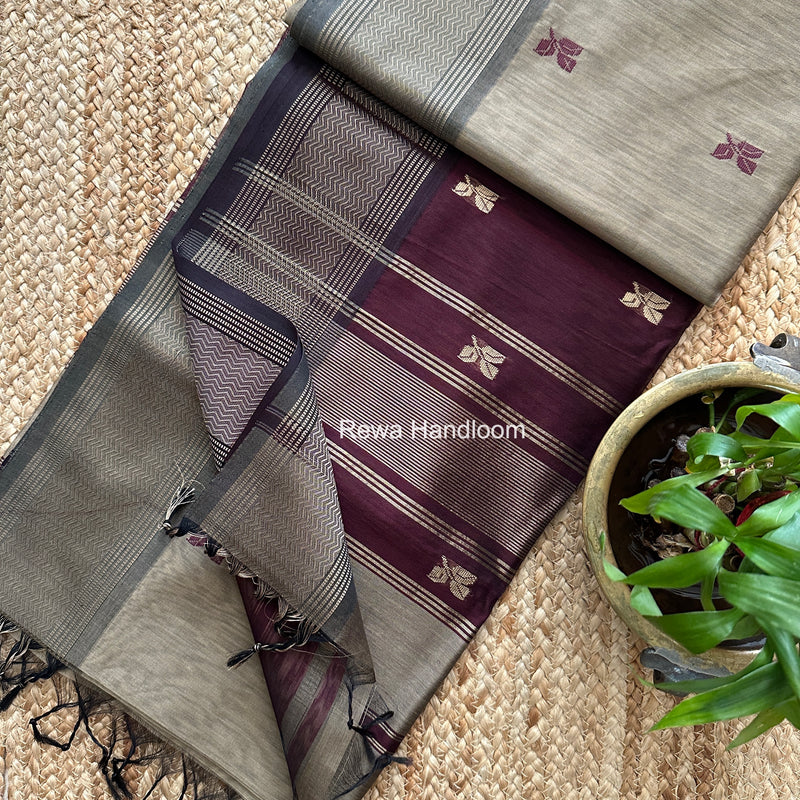 Maheshwari Resham Thread Butti Saree