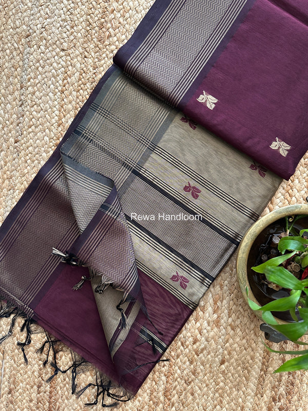 Maheshwari Resham Thread Butti Saree