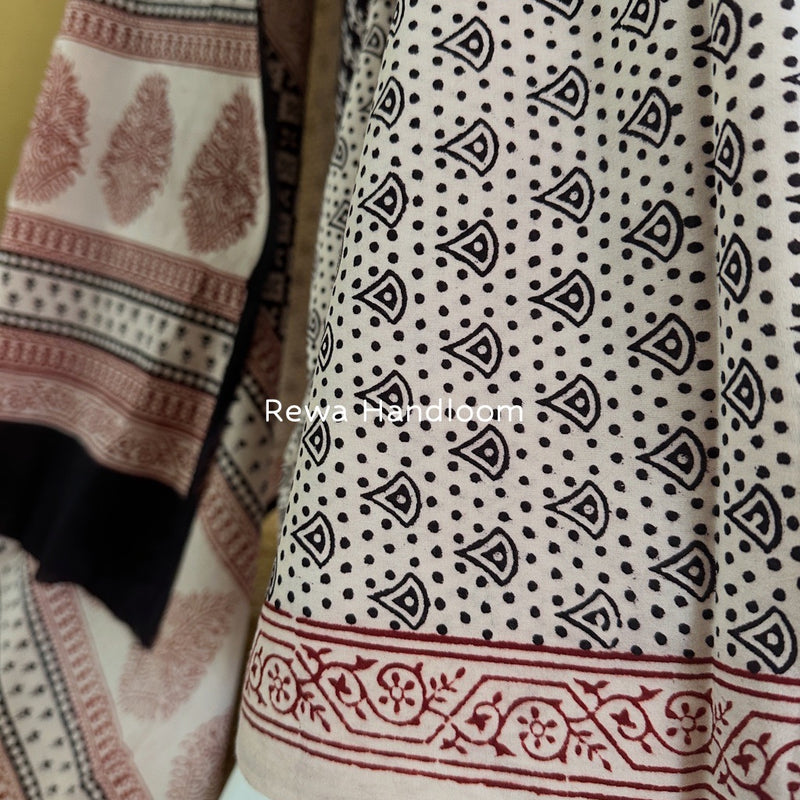 Bagh Print Cotton Suit 
