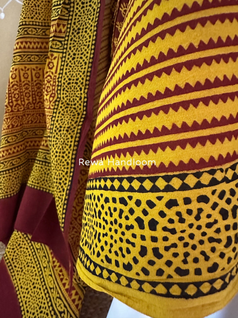 Bagh Print Cotton Suit