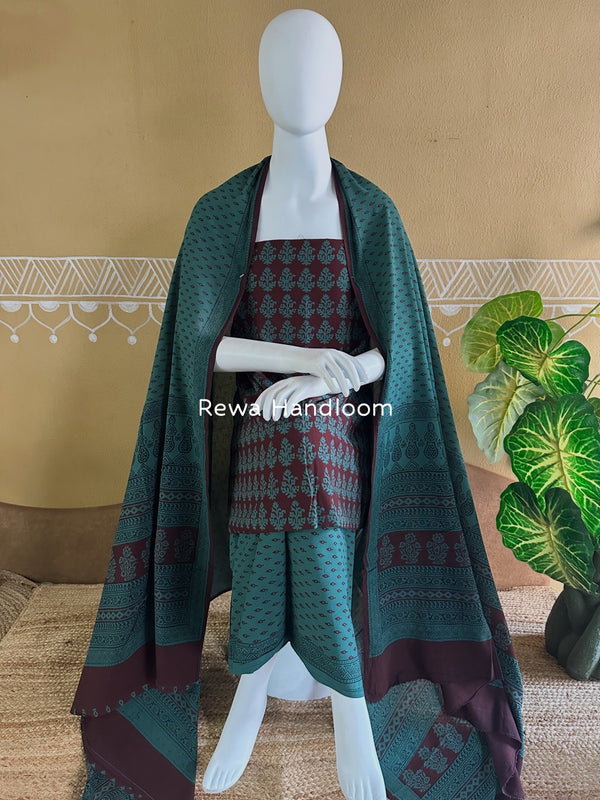 Bagh Print Cotton Suit 
