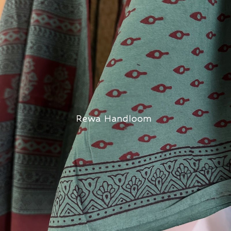 Bagh Print Cotton Suit 