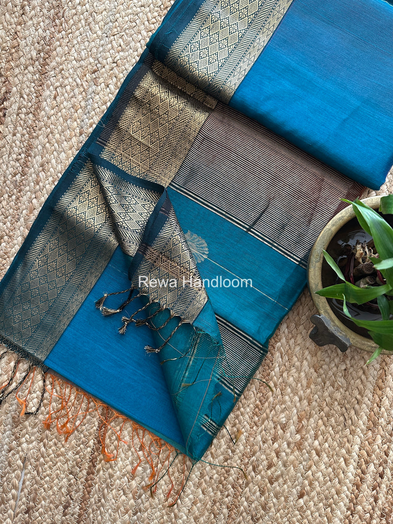Maheshwari Lining Butta Saree