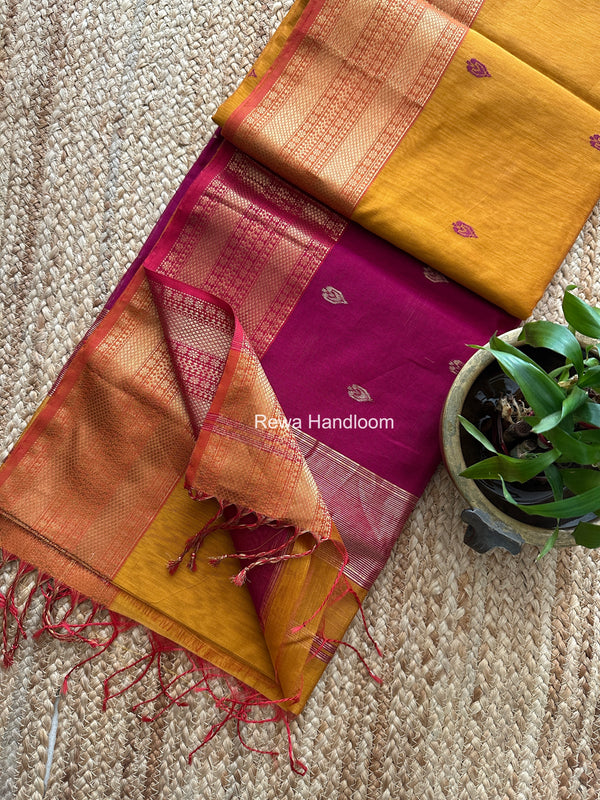 Maheshwari Flower Butti Saree