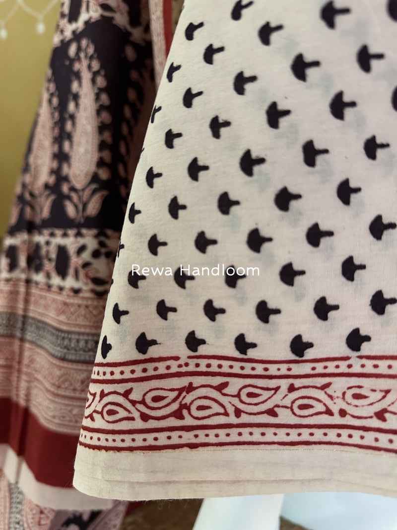 Bagh Print Cotton Suit