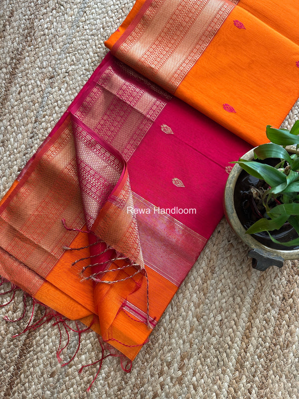 Maheshwari Flower Butti Saree