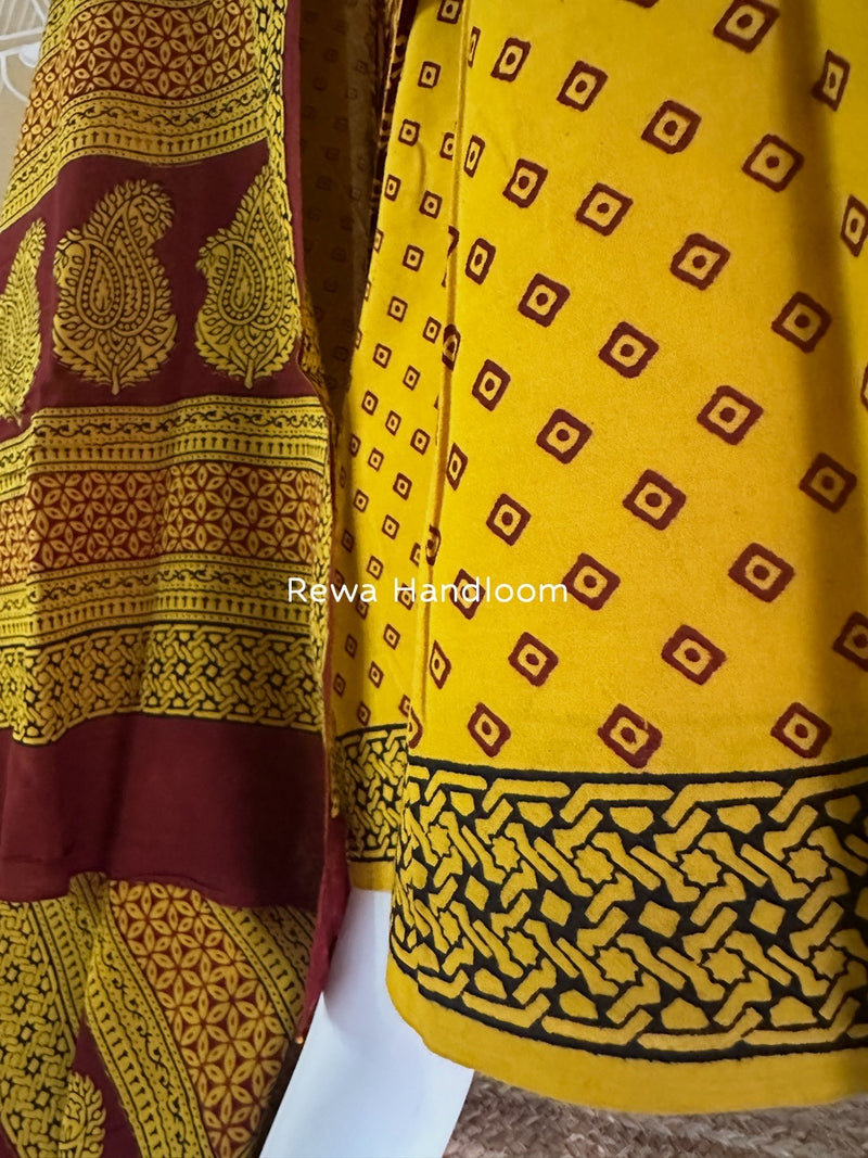 Bagh Print Cotton Suit