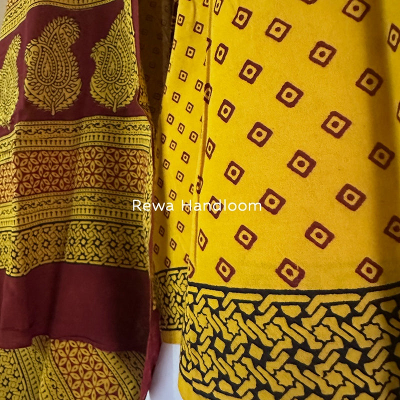 Bagh Print Cotton Suit