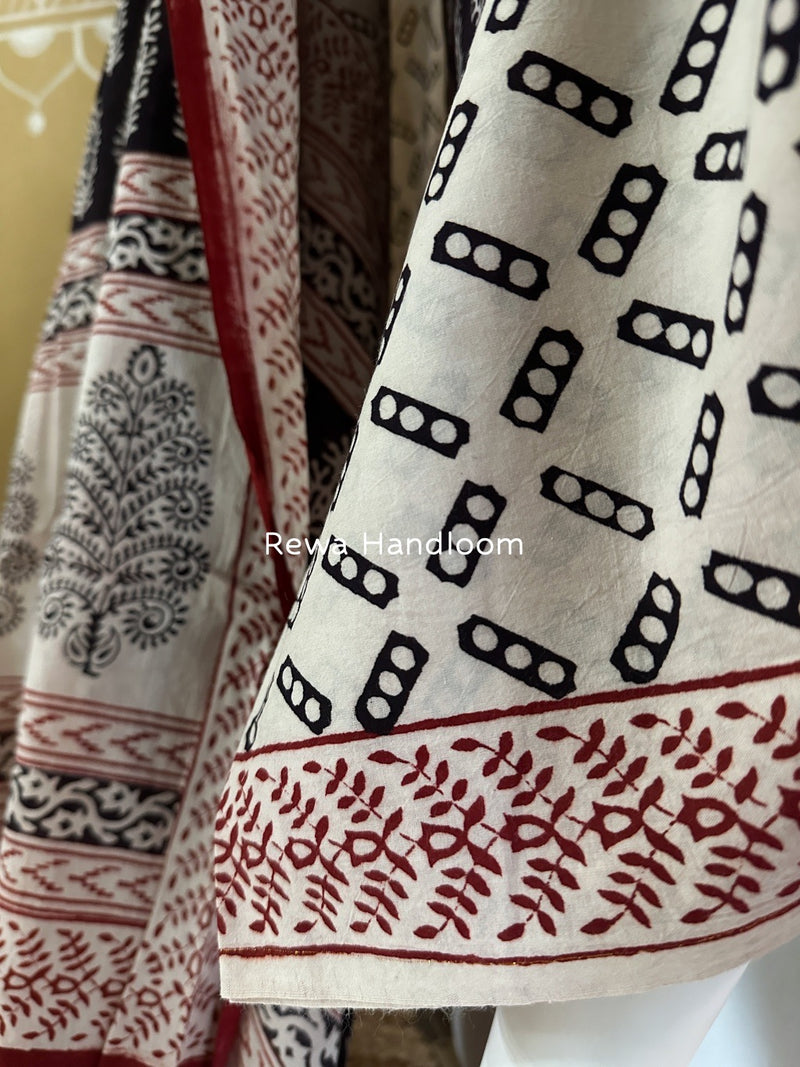 Bagh Print Cotton Suit 