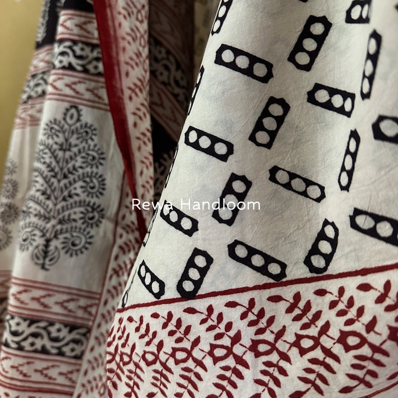 Bagh Print Cotton Suit 