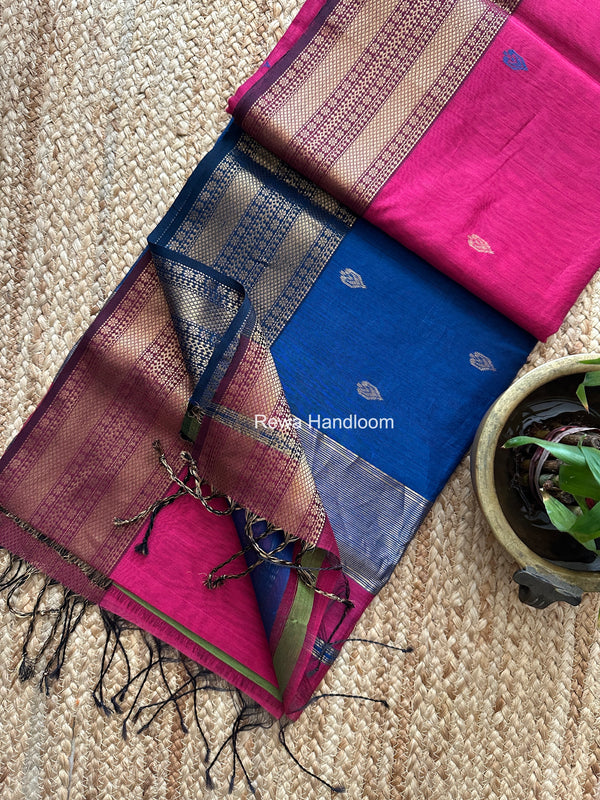 Maheshwari Flower Butti Saree
