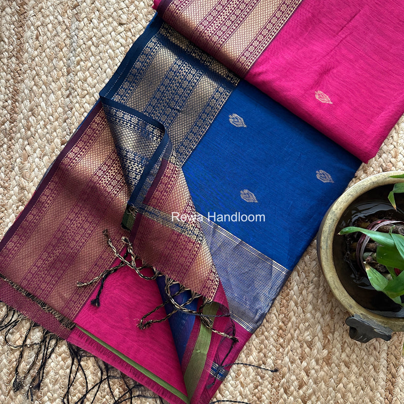 Maheshwari Flower Butti Saree