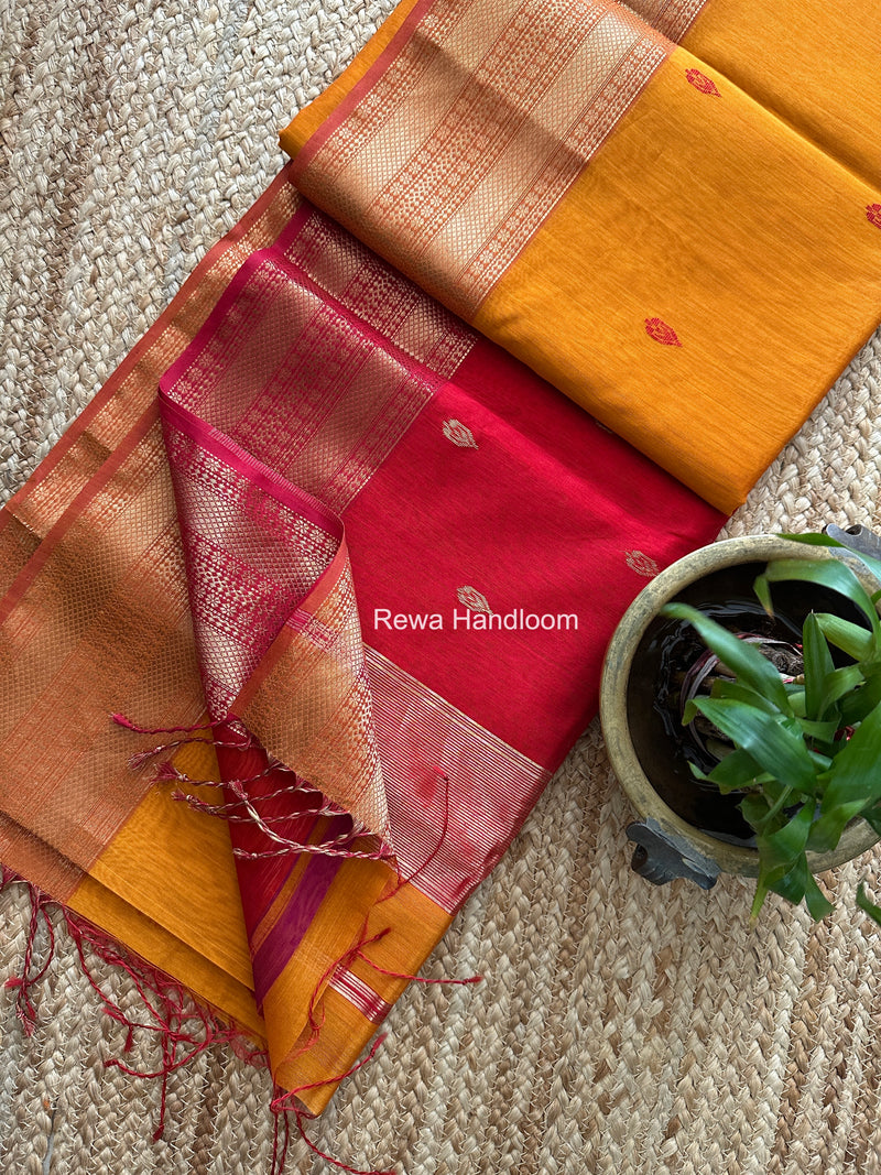 Maheshwari Flower Butti Saree