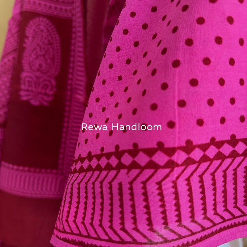 Bagh Print Cotton Suit 