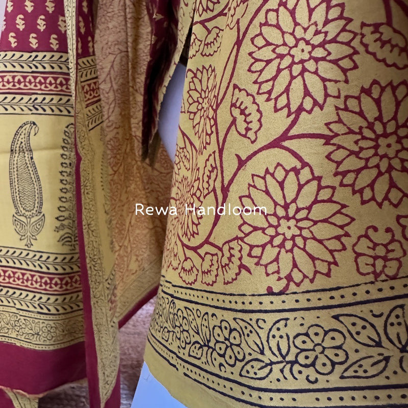Bagh Print Cotton Suit