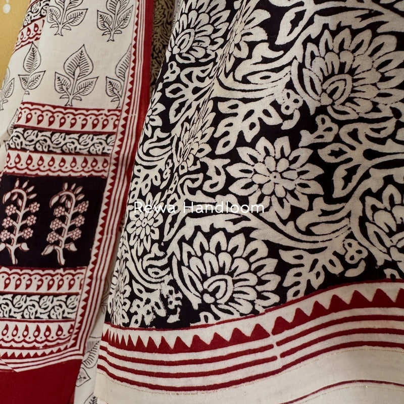 Bagh Print Cotton Suit