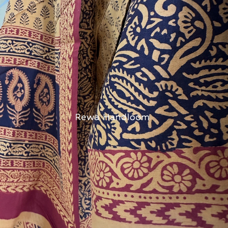 Bagh Print Cotton Suit