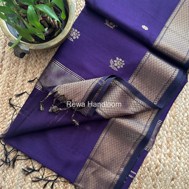 Maheshwari Lotus Butta Saree
