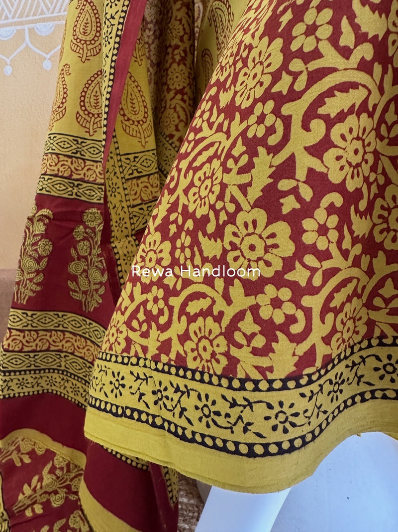 Bagh Print Cotton Suit 