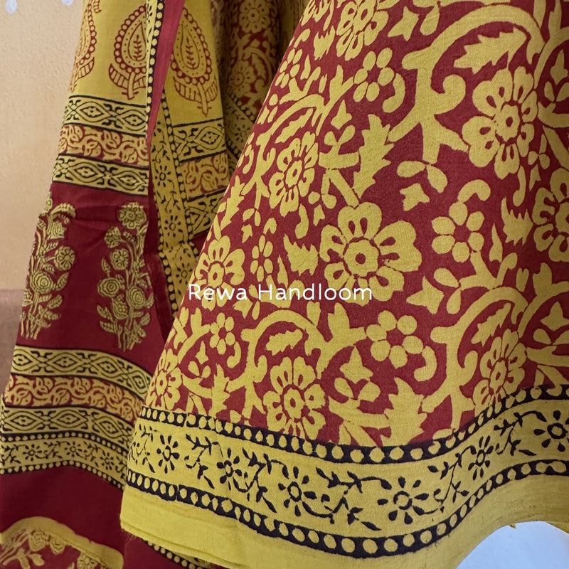 Bagh Print Cotton Suit 