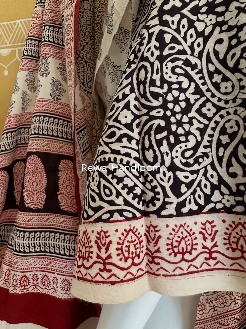 Bagh Print Cotton Suit 