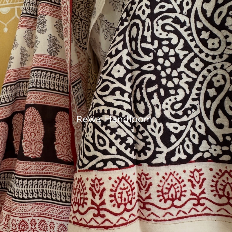 Bagh Print Cotton Suit 