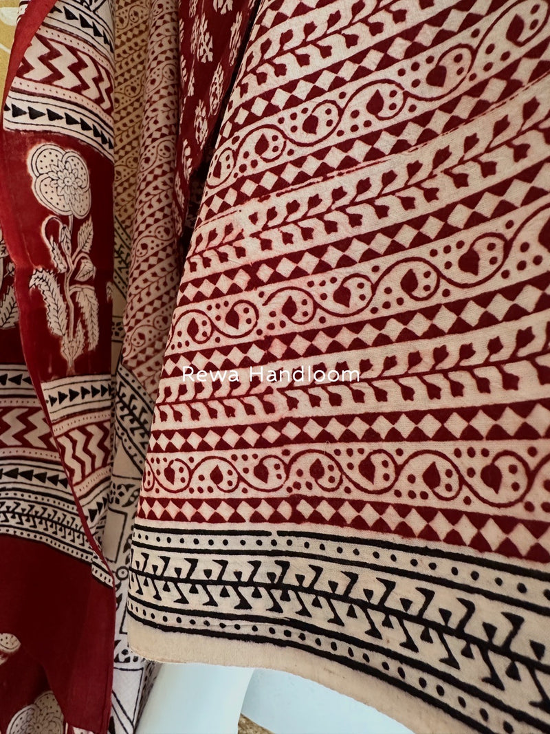 Bagh Print Cotton Suit 