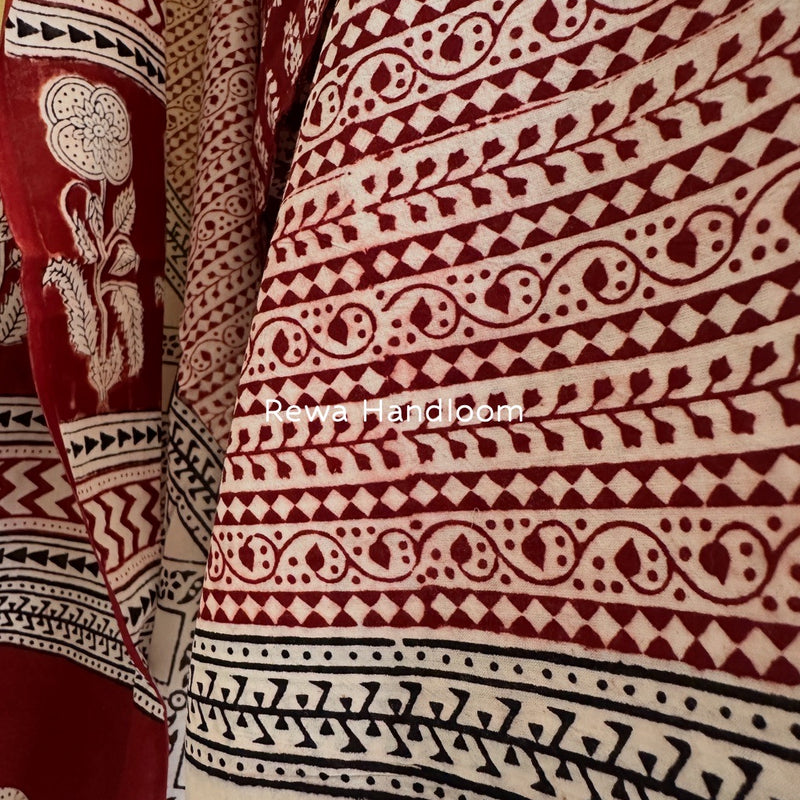 Bagh Print Cotton Suit 