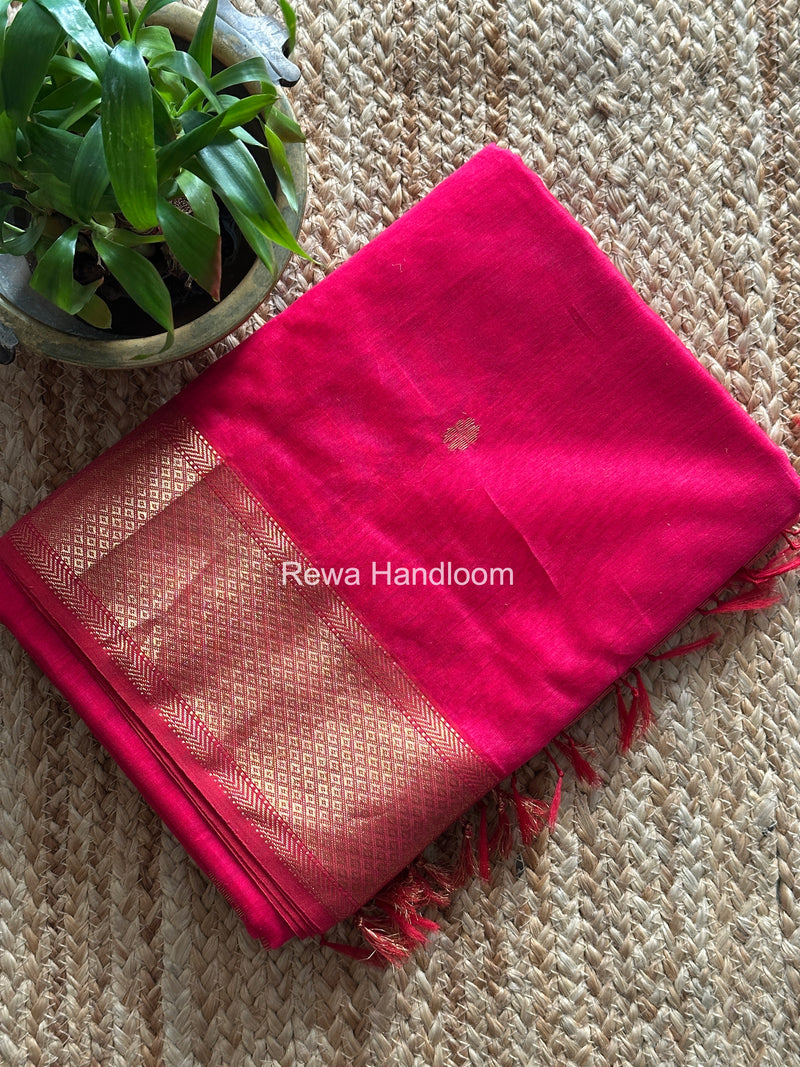 Maheshwari Rani Pink Lotus Butta Saree LBS0112